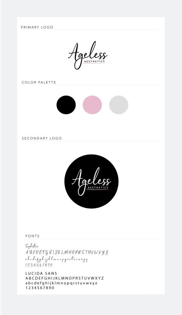 Ageless Aesthetics Branding