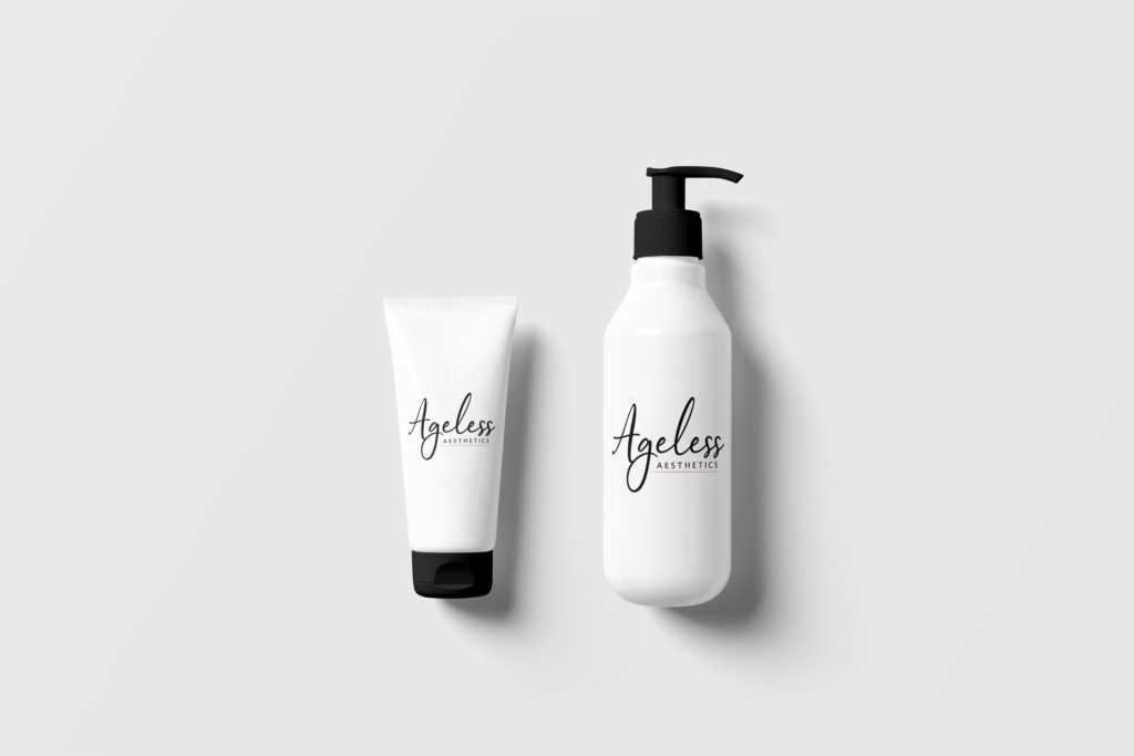 ageless aesthetics skincare packaging design