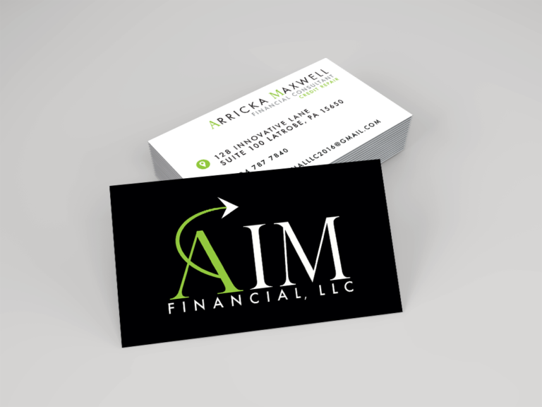 AIM FInancial Business Card Design