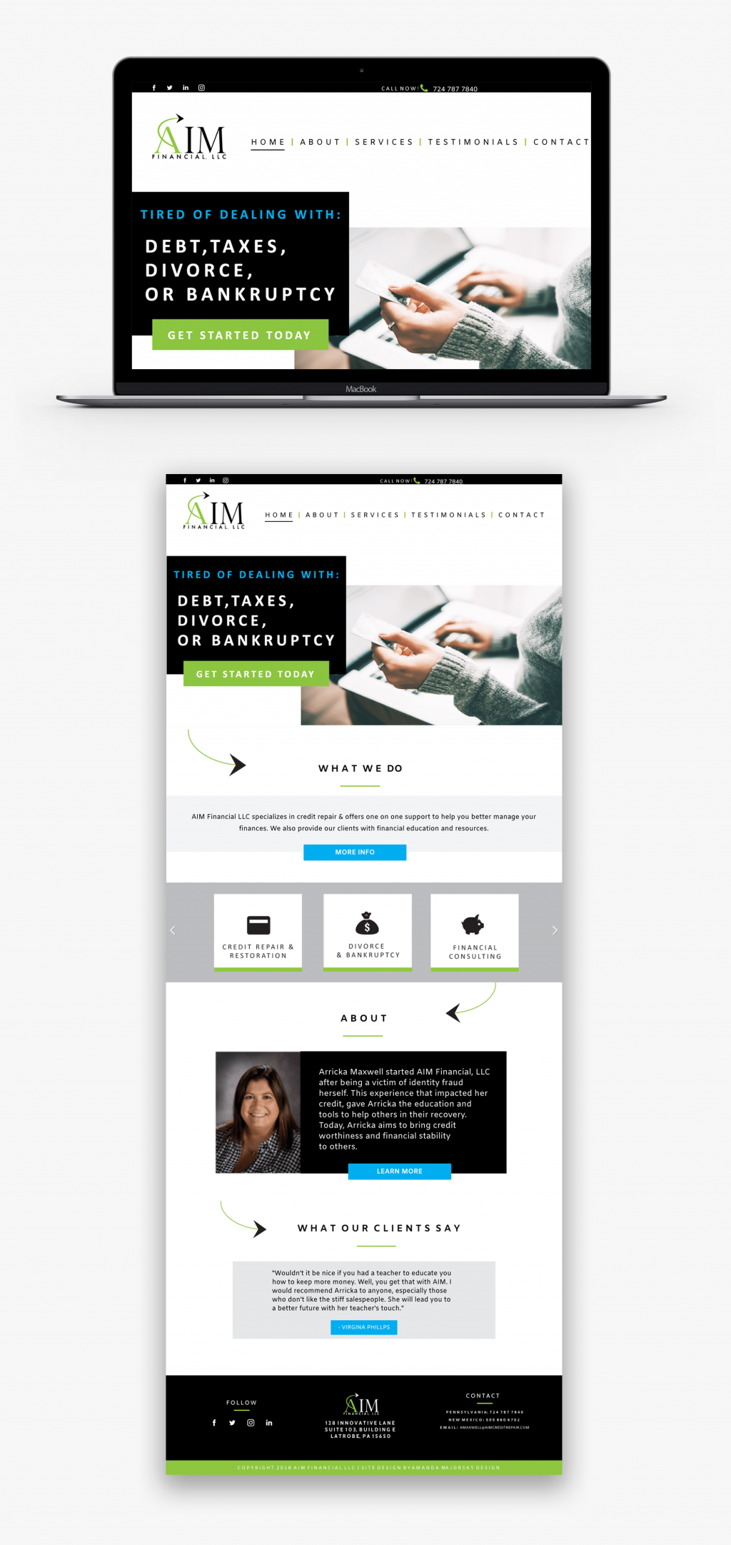 AIM Financial Web Design