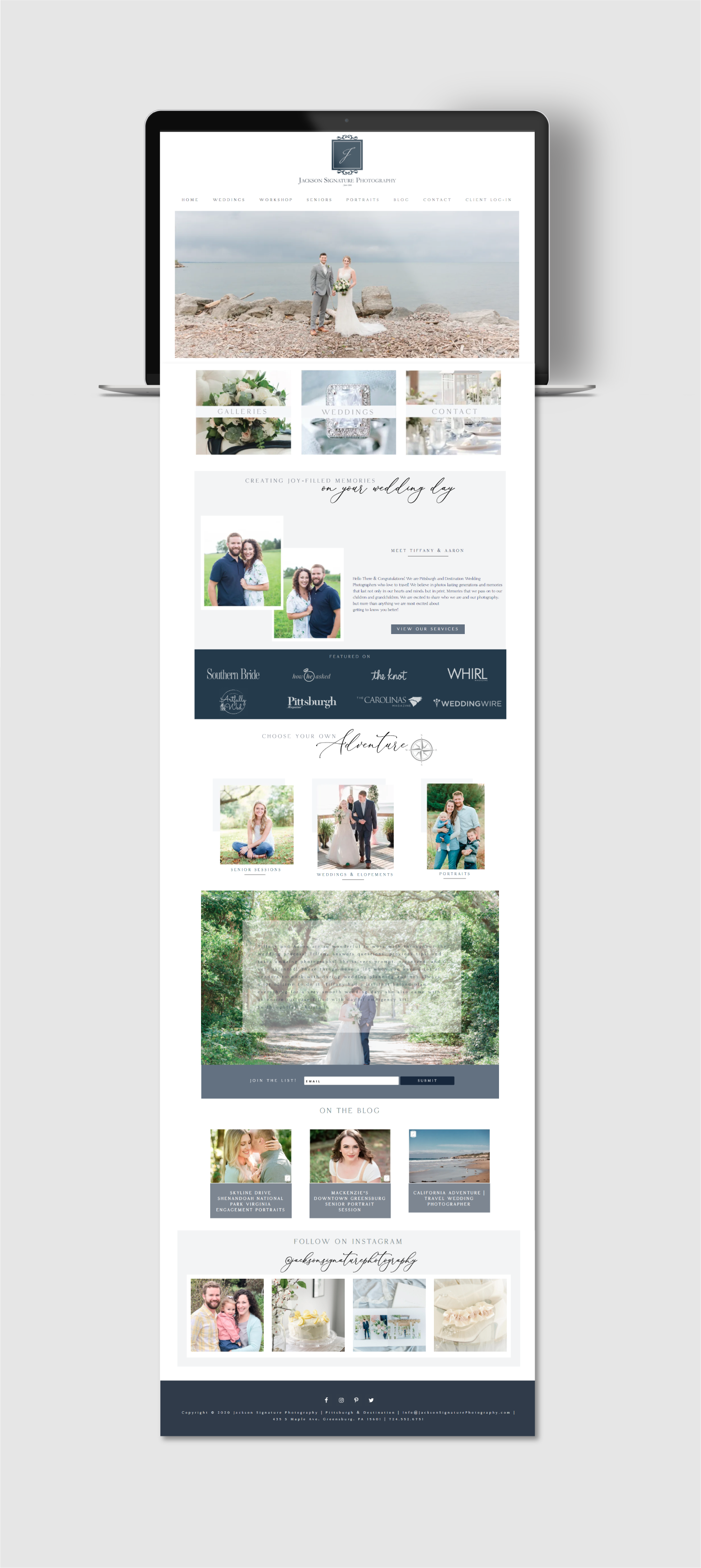 Jackson Signature Photography Web Design