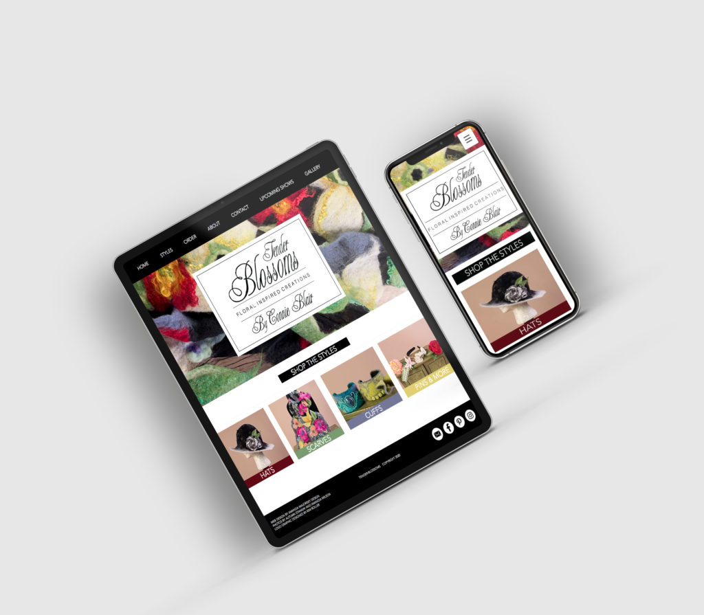 Tender Blossoms Web and Mobile Design