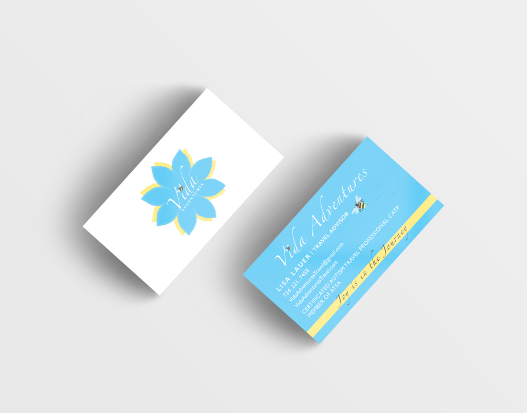 Vida Adventures Business Card Design