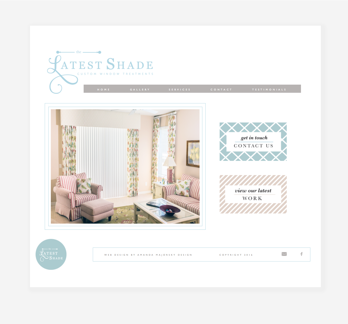 The Latest Shade Homepage Web Design